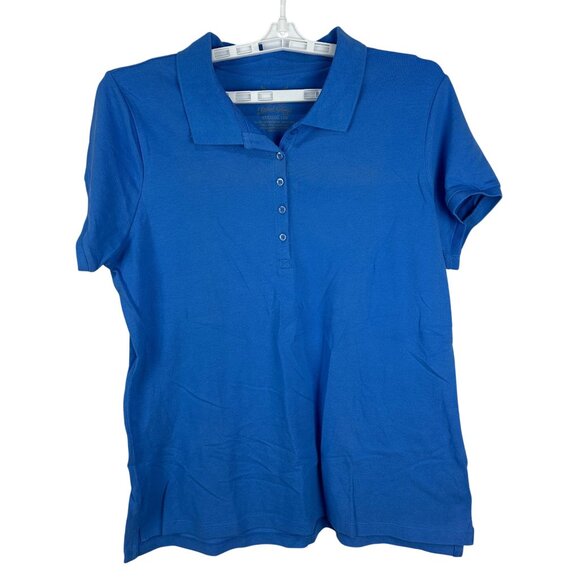 Faded Glory Womens Blue Polo Shirt Size XL - Picture 1 of 5